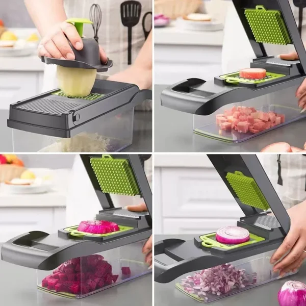 Multi-functional vegetable cutter, kitchen household, potato shreds, shredded and diced, radish grater, slicer 3