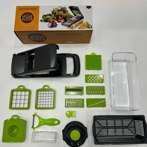 Multi-functional vegetable cutter, kitchen household, potato shreds, shredded and diced, radish grater, slicer 6