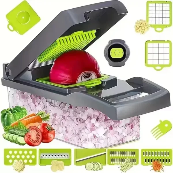 Multi-functional vegetable cutter, kitchen household, potato shreds, shredded and diced, radish grater, slicer 4
